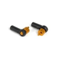 Xray t2 alu quick roll-center holder 4.9mm - orange (2+2) X303032-o