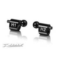 Xray alu quick roll-center holder 4.9mm - h1 + h2 X303035