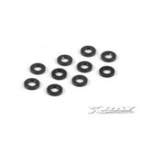 Xray alu shim 3x6x1.0mm - black (10) X303122-k