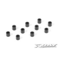 Xray alu shim 3x6x6.0mm - black (10) X303128-k