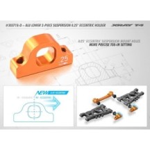 Xray alu lower 2-piece suspension 0.25 eccentric holder X303718-o