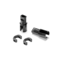 Xray solid axle ecs bb driveshaft adapter - hudy spring steel (2) X305138