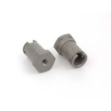 Xray wheel axle front integrated hex hub hard coated (2) X305210