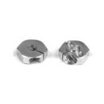 Xray t2 alu wheel hub offset -0.75mm (2) - black X305351