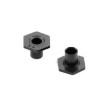 Xray X4 alu wheel hub - spring clip - offset -0.5mm - swiss 7075 t6 (2) X305354