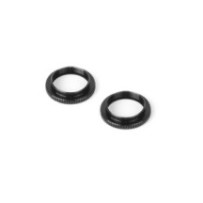 Xray ulp alu shock adjustable nut - v2 - black (2) X308044-k