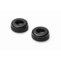 alu cap for Xray shock body 308322 - black (2) X308327-k