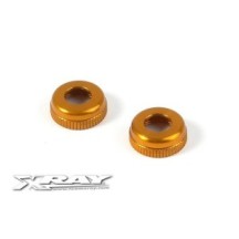 alu cap for Xray shock body 308322 - orange X308327-o