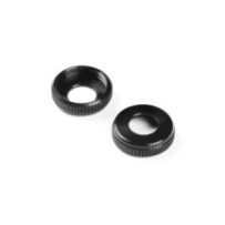 Xray xlp alu cap for shock body - black (2) X308328-k