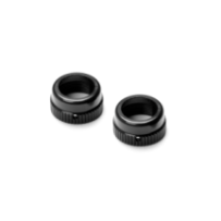Xray alu shock cap-nut with vent hole - black (2) X308352-k