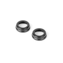 Xray ulp alu shock cap-nut with vent hole - black (2) X308354-k