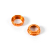 Xray ulp alu shock cap-nut with vent hole - orange (2) X308354-o