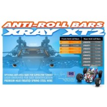 Xray xt2 front anti-roll bar 1.4 mm X322474