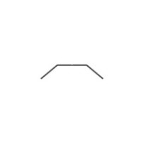 Xray xb2 anti-roll bar front for bridge upper deck - 1.1 mm X322491