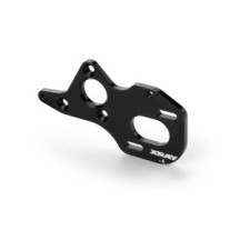 Xray alu front-mid motor (3 g.) plate - lowered -4mm - swiss 7075 t6 (3mm) X324015