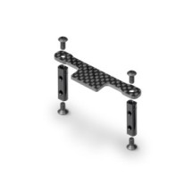 Xray alu servo holders & graphite bridge X326202