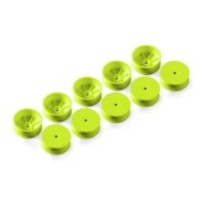 Xray 2wd front wheel aerodisk with 12mm hex - yellow - hard (10) X329900-y