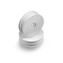 Xray 2wd front slim wheel aerodisk with narrow offset - white (2) X329914-m