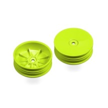 Xray 2wd front slim wheel aerodisk with narrow offset - yellow (2) X329914-y