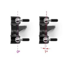 Xray composite steering block 1 deg. king-pin left X332221