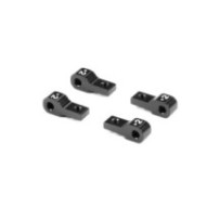 Xray alu lower 2-piece front suspension holder +2mm - black (4) X332712