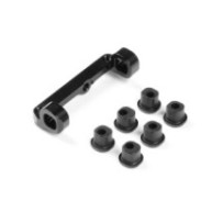Xray alu upper arm holder - left - black - swiss 7075 t6 - set X332743