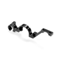 Xray alu lower bulkhead rear - right - black - swiss 7075 t6 X333018