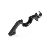 Xray alu lower bulkhead rear - right - black - swiss 7075 t6 X333019