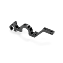 Xray alu lower bulkhead rear - left - black - swiss 7075 t6 X333028