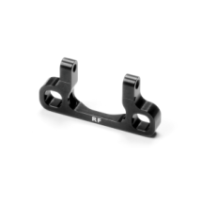 Xray alu rear lower 1-piece suspension holder - front - black - rf X333713