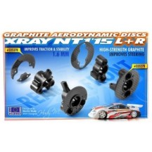 Xray graphite rear aerodynamic dis c 1.6mm - left+right - set X335370