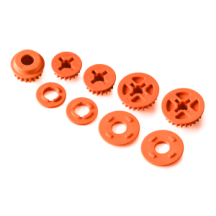 Xray low friction composite belt pulley set - graphite X335801-o