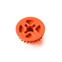 Xray low friction composite belt pulley 25t -- mid-side - graphite X335885-o