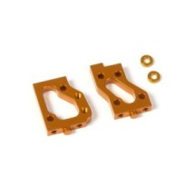 Xray alu radio plate mounts (l+r) -swiss 7075 t6 - orange X336231-o