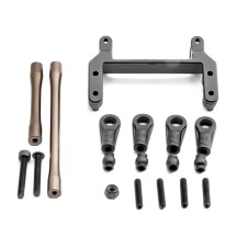 Kit de dirección de 4 barras con soporte de servo Hobao H230125