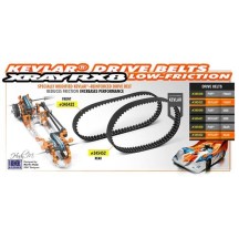 Xray low friction kevlar drive belt front 8.0 x 204 mm X345452