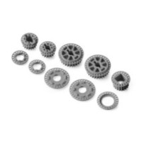 Xray low friction composite belt pulley set - graphite X345801-g