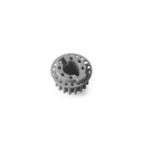 Xray low friction composite side belt pulley 18t o8 - rear - graphite X345838-g