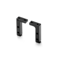 Xray alu servo mount - black - swiss 7075 t6 (2) X346201