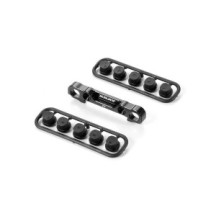 Xray xb808 alu front lower susp. holder - front - square adj. rol X352323