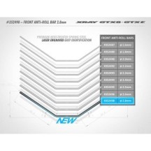 Xray xb8 front anti-roll bar 2.8mm X352498