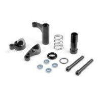 Xray servo saver for semi-split bulkhead - graphite - set X352508