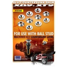 Xray alu countersunk shim for ball stud (10) X352680