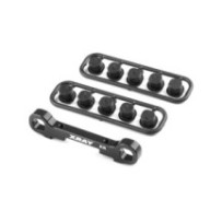 Xray gt'23 alu rear lower susp. holder - rear - square adj. roll-c. X353332