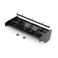 Xray wickerbill rear wing - black X353517-k