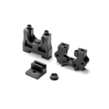 Xray center diff mounting plate set - higher - graphite X354011-g