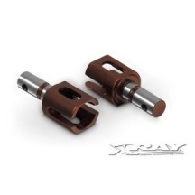 Xray center diff outdrive adapter lightweight (2) hudy steel X355071