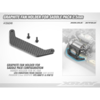 Xray xb8e/xt8e graphite fan holder for saddle pack alternative 2.5mm X356240