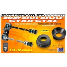 Xray composite ball cup 13.9 mm - graphite (2) X357254-g