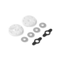 Xray 2-way flow delrin shock piston 6-h. (1.4mm) & 2-h. (1.1mm) (2) X358029